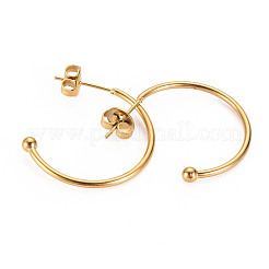 Серьги-гвоздики из нержавеющей стали 304&nbsp;STAS-S116-272E-G