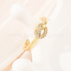 Anillos de dedo latón micropavé circonio cúbico&nbsp;RJEW-C153-01G-02