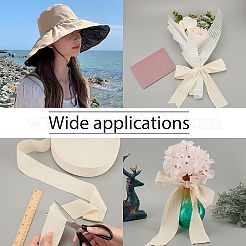 綿綿ツイルテープリボン  ヘリンボーンリボン  家の装飾のための  ギフトのラッピングと DIY 工芸品の装飾  アンティークホワイト  2
