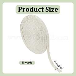 Лента с узором из льна и хлопка длиной 10 ярд OCOR-UN0001-10