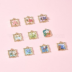 10шт 10 стиля подвески из сплава с эмалью&nbsp;ENAM-FS0003-27