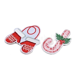 32 шт. рождественские заплатки из полиэфирной ткани PATC-C001-01