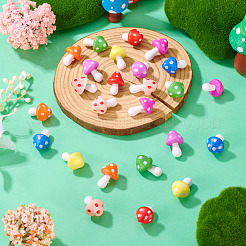 32 шт. 8-х цветные миниатюрные украшения&nbsp;DJEW-TA0001-24