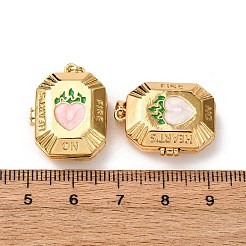 Латунь эмаль Locket подвески KK-K305-03G