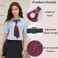 3шт. 3-х цветный регулируемый полиэстеровый галстук&nbsp;AJEW-CY0001-43