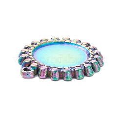 Impostazioni per cabochon pendenti in acciaio inossidabile 304 con placcatura sotto vuoto in PVD&nbsp;STAS-P288-19M