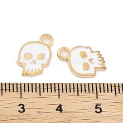 Подвески из светлого позолоченного сплава с эмалью на тему Хэллоуина&nbsp;ENAM-M219-14KCG-02A