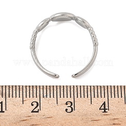 Фурнитура для открытых манжетных колец из нержавеющей стали 304 RJEW-A079-10B-P