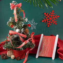 20 ярд блестящих саржевых лент из полиэстера с эффектом металлик&nbsp;OCOR-TA0001-74B