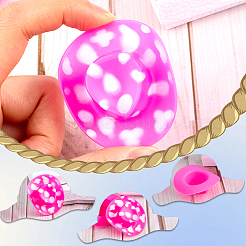 40 шт. 10 стиля пластиковая мини-шляпа ковбоя в стиле вестерн&nbsp;DOLL-CP0001-04