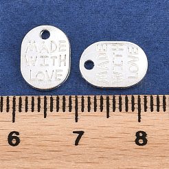 Tibetischen Stil Legierung ovalen Charme&nbsp;LS-TIBEP-Q035-08S-NR