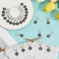 26 шт. сплав эмали кулон фиксирующие маркеры петель HJEW-SC00136