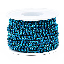 Электрофорез железные стразы цепочки из страз CHC-Q009-SS12-B20