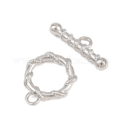 Застежки-тоглы с поворотным кольцом из латуни&nbsp;KK-G548-32P