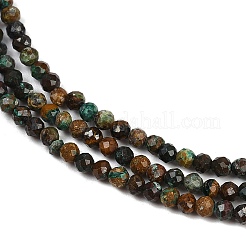 Натуральные бусы из хризоколлы и лазурита&nbsp;LS-G-K373-B04-04-01