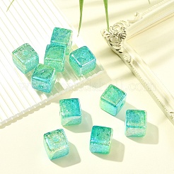 10 шт. прозрачные акриловые бусины с градиентным цветом и УФ-покрытием&nbsp;OACR-YW0002-25D