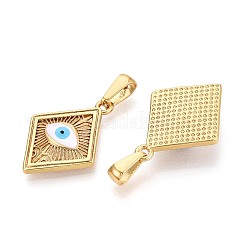 Подвески из нержавеющей стали 304 и эмали&nbsp;STAS-T072-77A-G