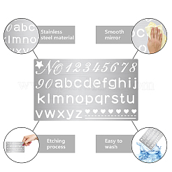 Трафареты для штампов из нержавеющей стали DIY-WH0378-015