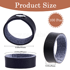 100 шт. кожаный поясной ремень с кольцами для фиксации сплава&nbsp;FIND-CP0002-45B