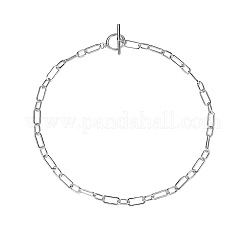 Collana a catena geometrica in argento s925&nbsp;XQ5662