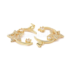 Латунные микро проложить кубического циркония подвески&nbsp;ZIRC-P106-40G