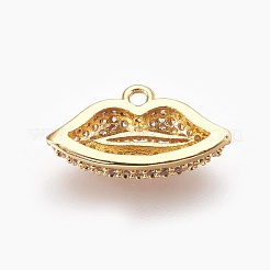 Латунные микро проложить кубического циркония подвески&nbsp;ZIRC-F089-06G