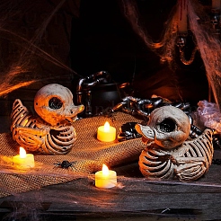 Ornamenti di scheletro di anatra di plastica di Halloween&nbsp;PW-WG7F1AA-01