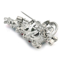 Рождественская тема сплава красочные броши со стразами JEWB-S022-02B-P