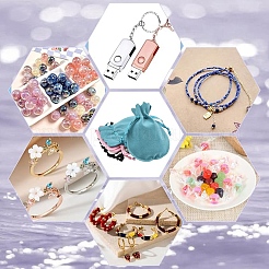 8шт. 4-х цветные двухсторонние бархатные сумки TP-YW0001-06B