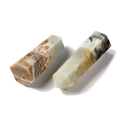 Граненые бусины-пули из натурального цветка амазонита G-U004-01