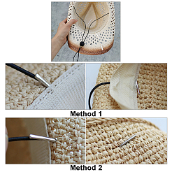 20 шт. нейлоновая нить с регулируемой пластиковой пряжкой для аксессуаров костюма&nbsp;DIY-GF0005-85