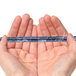 2 нити натуральных содалитовых бусин нити G-GO0001-42