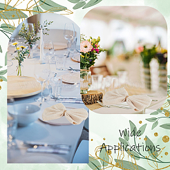 Квадратная дорожка для стола из хлопка AJEW-WH20018-13B