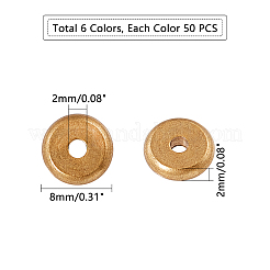 Плоские круглые латунные шариков прокладки&nbsp;KK-PH0036-59