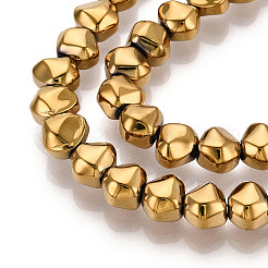 Стеклянные бусины с гальваническим покрытием &nbsp;EGLA-N017-05A-B02