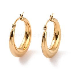 Массивные серьги-кольца из нержавеющей стали 304 с вакуумным покрытием pvd для женщин&nbsp;EJEW-F280-06D-G