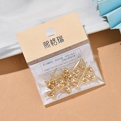 Застежки для круглых латунных сережек-гвоздиков&nbsp;XGR0051G-39G