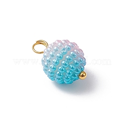 Имитация жемчуга акриловые брелоки PALLOY-JF04423-02