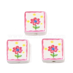 Печатные ручной фарфоровые бусы&nbsp;PORC-G016-04A