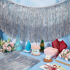 Бахрома из полиэстера и алюминиевой фольги DIY-WH0588-03B