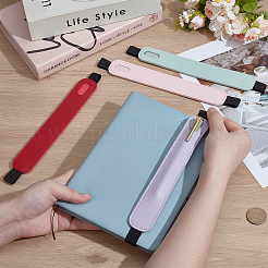 4 шт. 4-цветный чехол для ручки из искусственной кожи&nbsp;AJEW-PH0006-84B