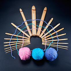 Набор инструментов для вязания и вязания крючком DIY-BC0008-02