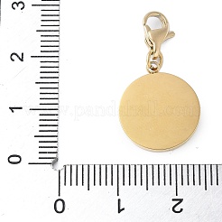 Плоский круглый предмет из нержавеющей стали 304 с подвеской в виде звезды STAS-S165-31G