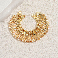 Браслеты-цепочки из винтажного сплава с волнообразным узором для женщин&nbsp;JK6002