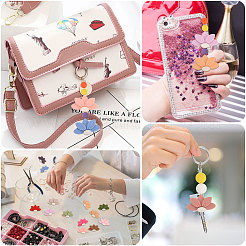 15 шт. 15-х цветные бусины-фигурки из пищевого экологически чистого силикона в виде лотоса SIL-CA0003-05