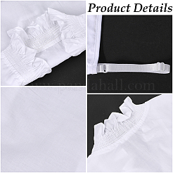 Съемная хлопковая рубашка женская накладной воротник AJEW-WH20054-051