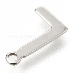 Breloques en acier inoxydable 201 anti-ternissement&nbsp;STAS-C021-06P-L
