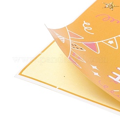Papieraufkleber zum Thema Alles Gute zum Geburtstag des Rechtecks&nbsp;DIY-B041-23A