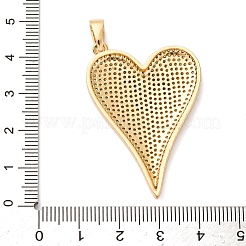 Латунные микропаве прозрачные подвески с фианитом&nbsp;KK-U076-17G