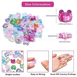 100шт прозрачные нормальные стеклянные бусины GLAA-CJ0001-80